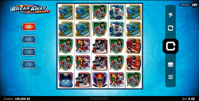 Break Away Deluxe slot game artwork