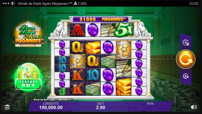 Break Da Bank Again Megaways slot game artwork