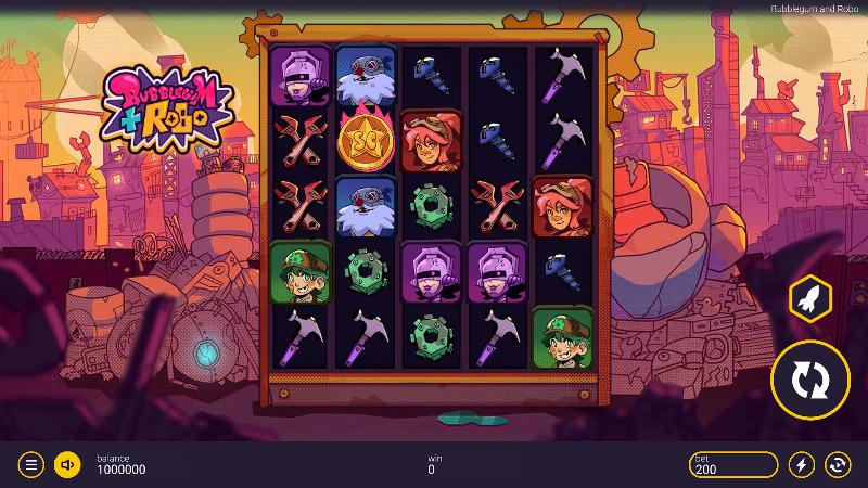 Bubblegum And Robo slot game artwork
