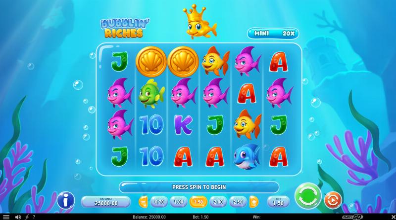 Bubblin’ Riches slot game artwork