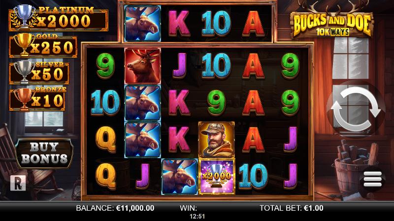Bucks And Doe 10K Ways slot game artwork