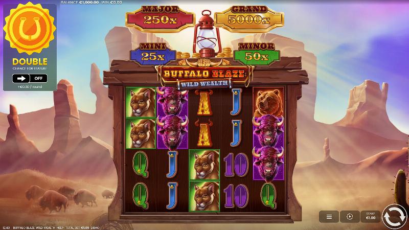 Buffalo Blaze: Wild Wealth slot game artwork