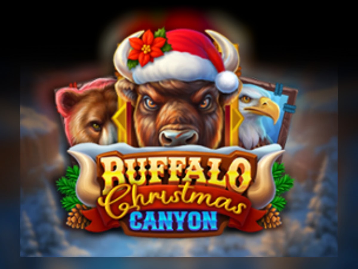 Buffalo Christmas Canyon slot game artwork