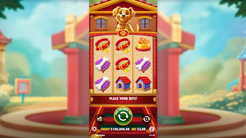 Cachorro Sortudo slot game artwork