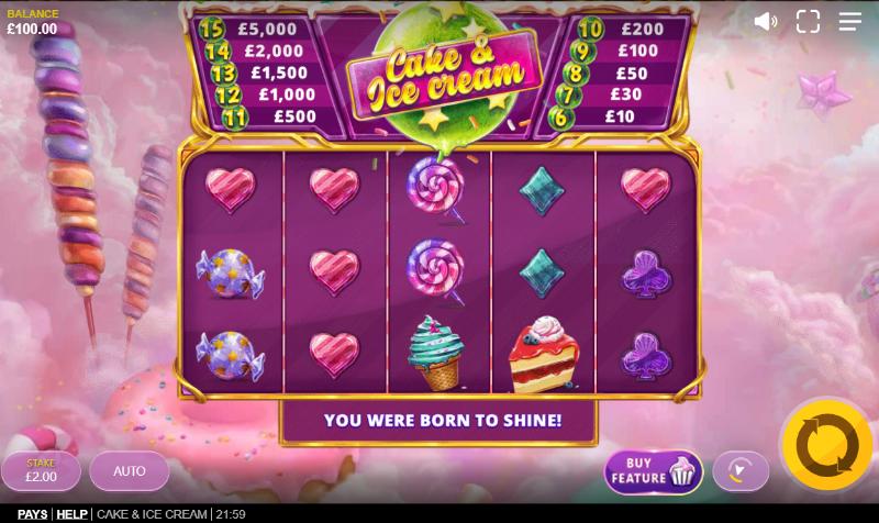 Cake & Ice Cream slot game artwork