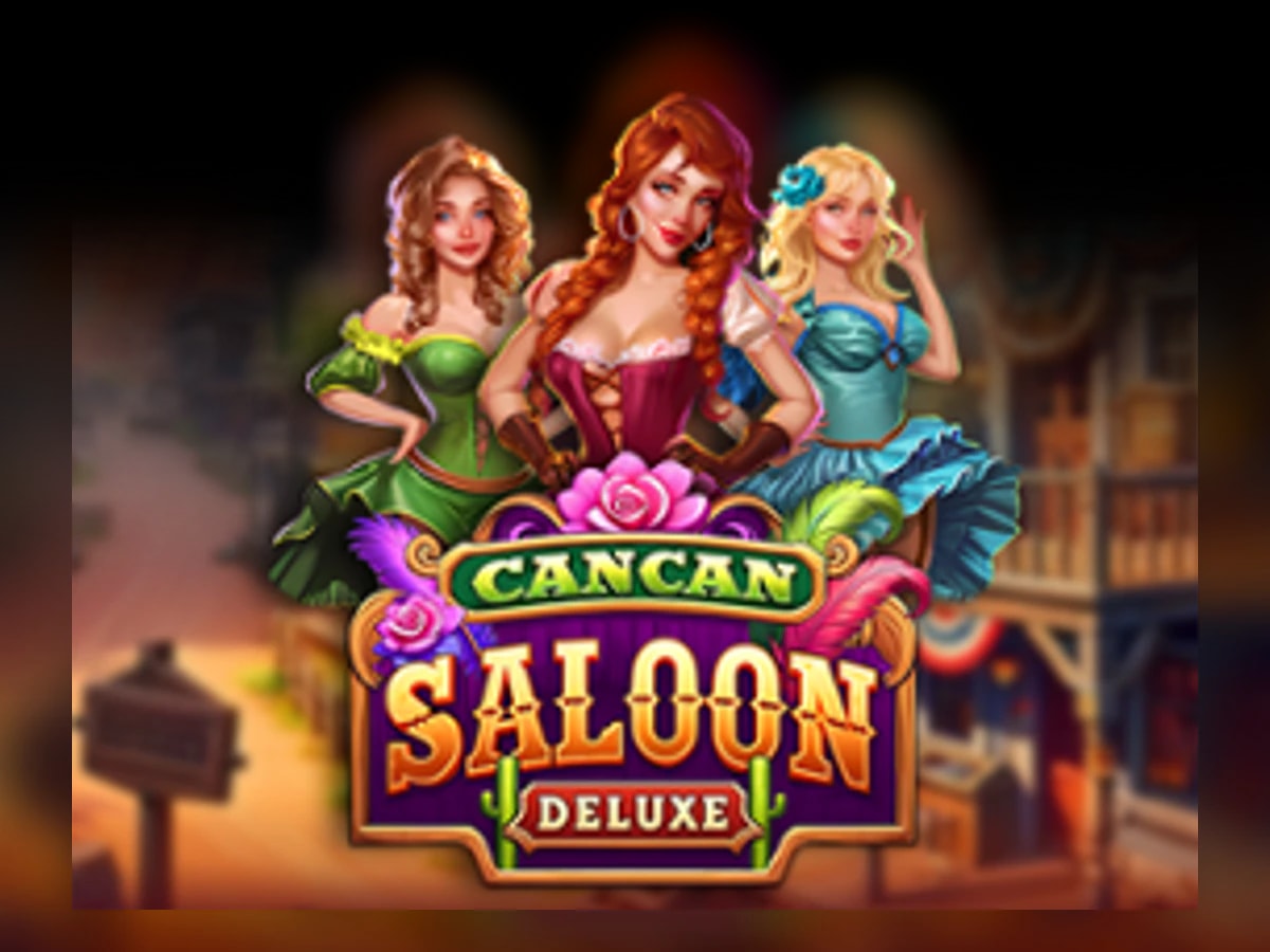Can can Saloon Deluxe slot game artwork