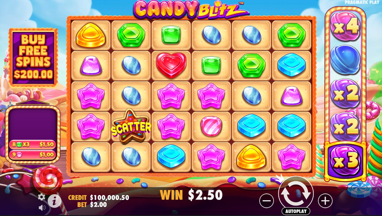 Candy Blitz slot game artwork