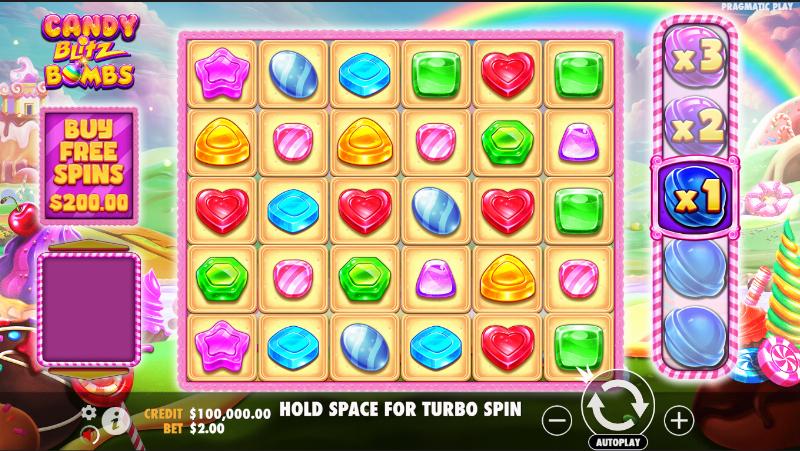 Candy Blitz Bombs slot game artwork
