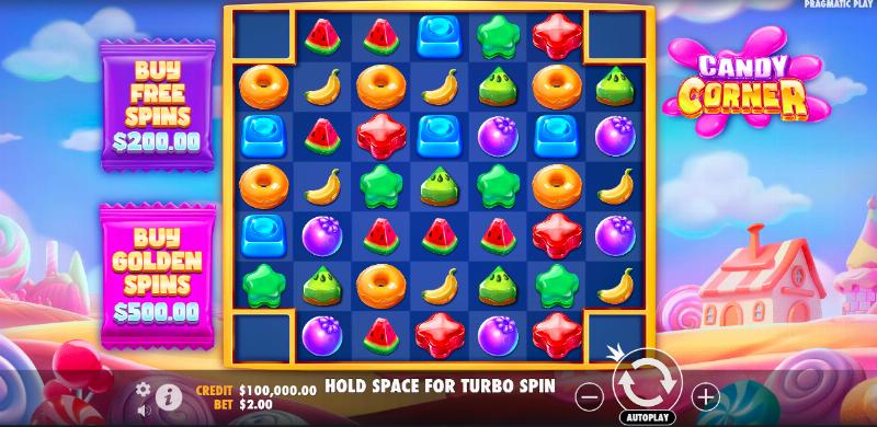 Candy Corner slot game artwork