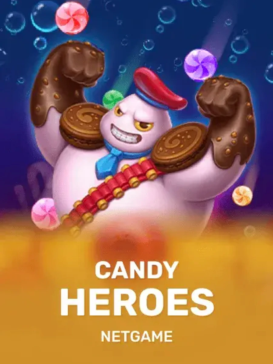 Candy Heroes slot game artwork