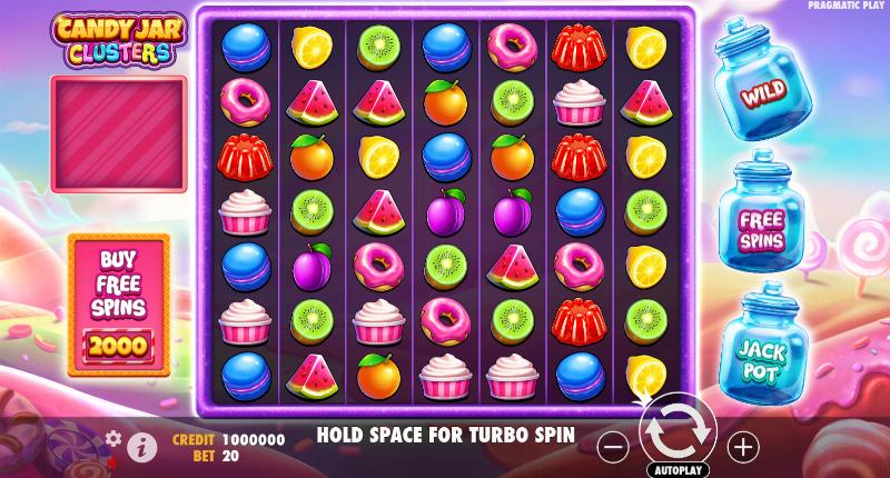 Candy Jar Clusters slot game artwork