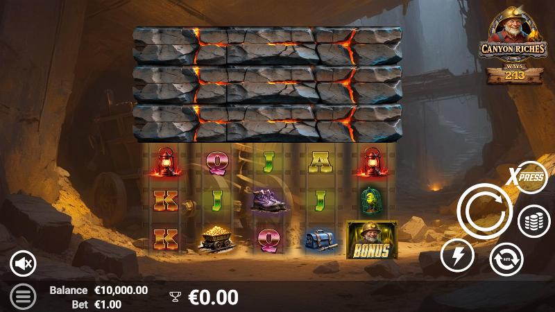 Canyon Riches slot game artwork