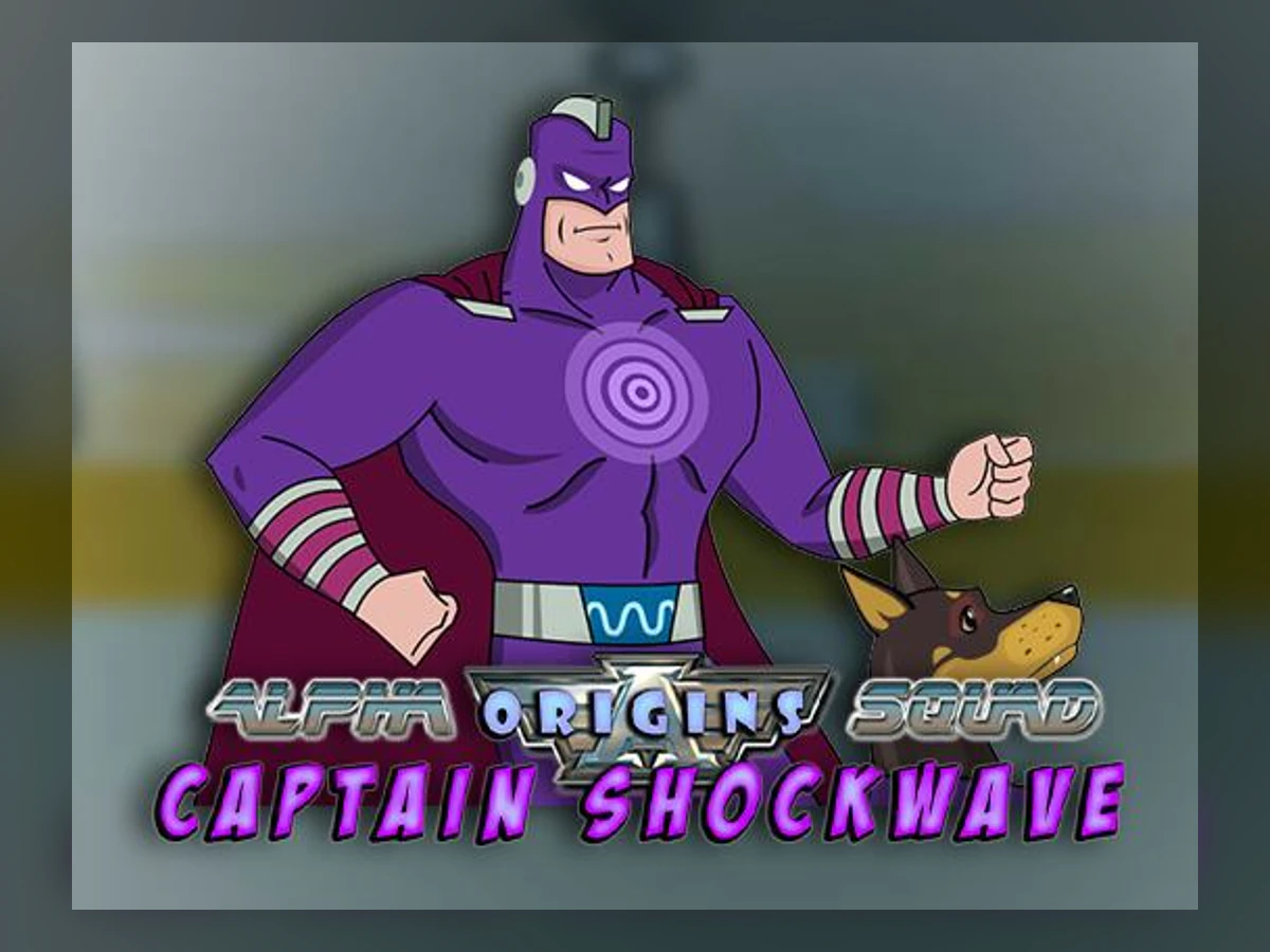 Captain Shockwave slot game artwork