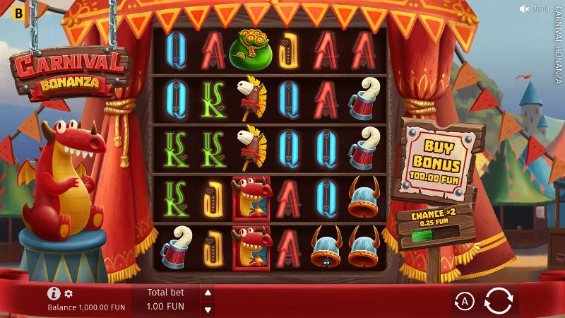 Carnival Bonanza slot game artwork