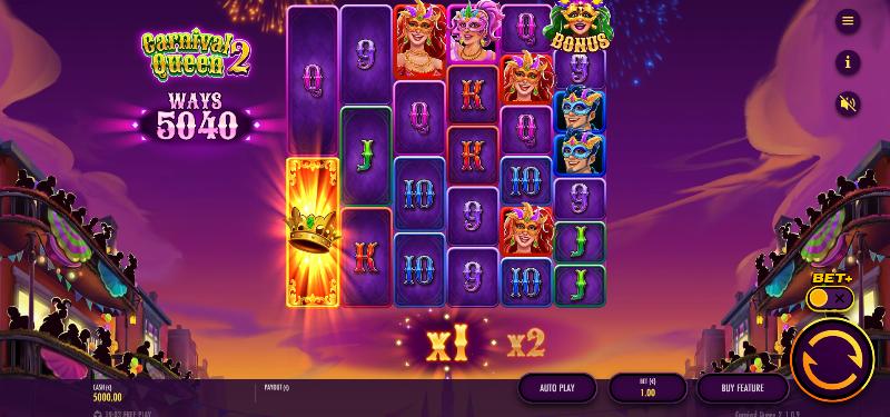 Carnival Queen 2 slot game artwork