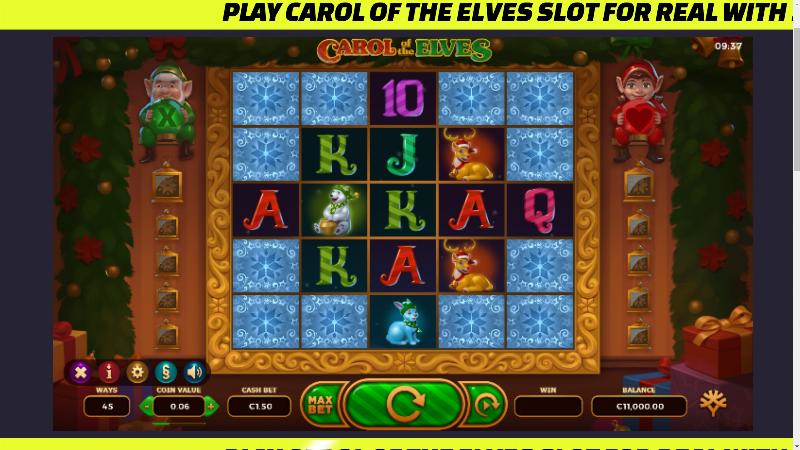Carol Of The Elves slot game artwork