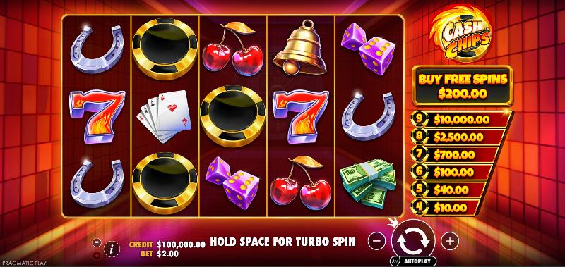 Cash Chips slot game artwork