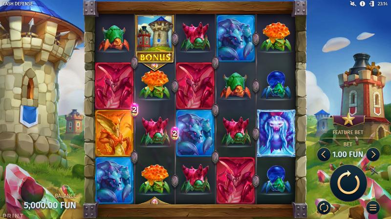 Cash Defense slot game artwork