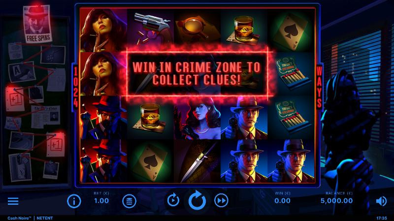 Cash Noire slot game artwork