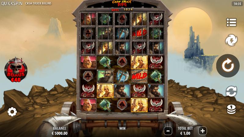 Cash Truck Begins slot game artwork