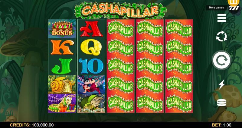 Cashapillar slot game artwork