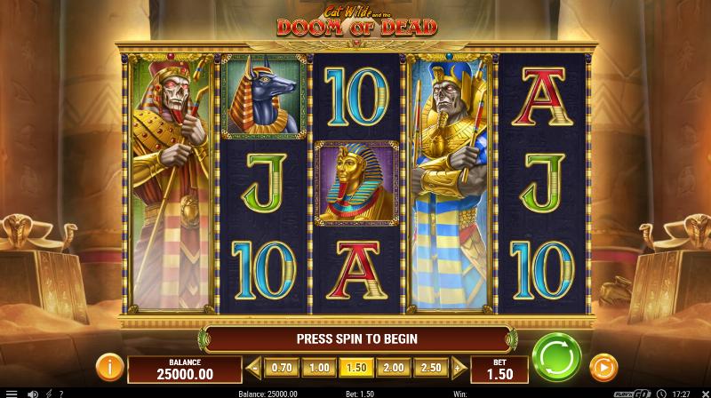 Cat Wilde And The Doom Of Dead slot game artwork