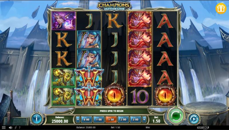 Champions Of Mithrune slot game artwork