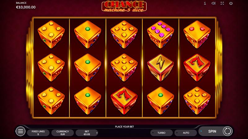Chance Machine 5 Dice slot game artwork