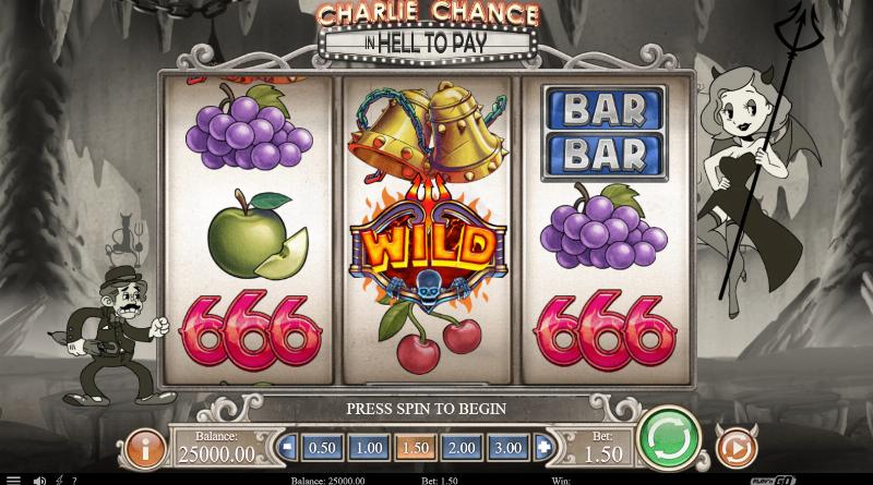 Charlie Chance In Hell To Pay slot game artwork