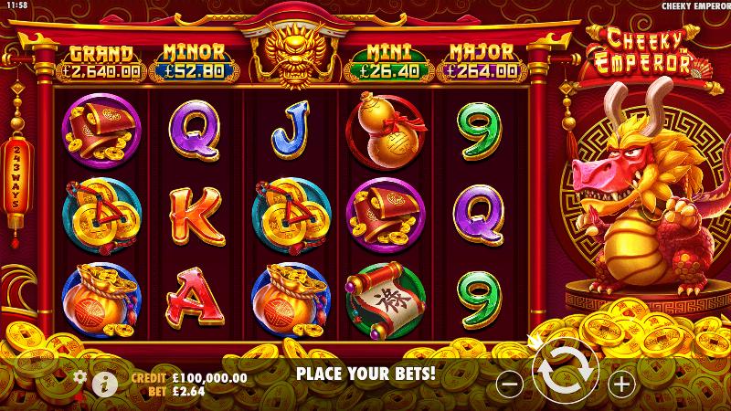Cheeky Emperor slot game artwork