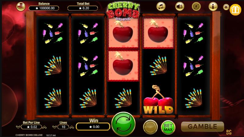Cherry Bomb Deluxe slot game artwork