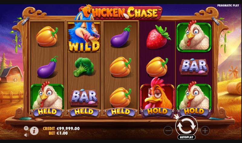 Chicken Chase slot game artwork