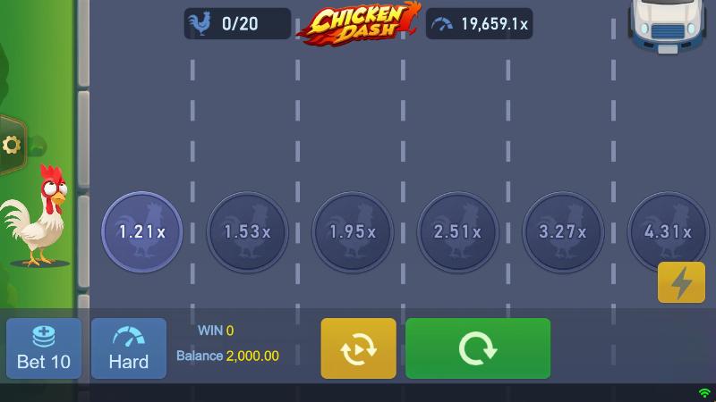 Chicken Dash slot game artwork