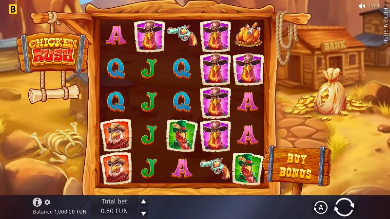 Chicken Rush slot game artwork