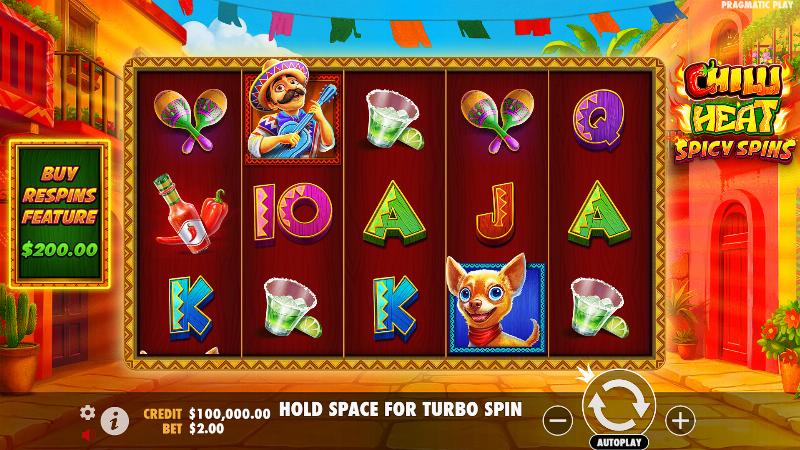 Chilli Heat Spicy Spins slot game artwork