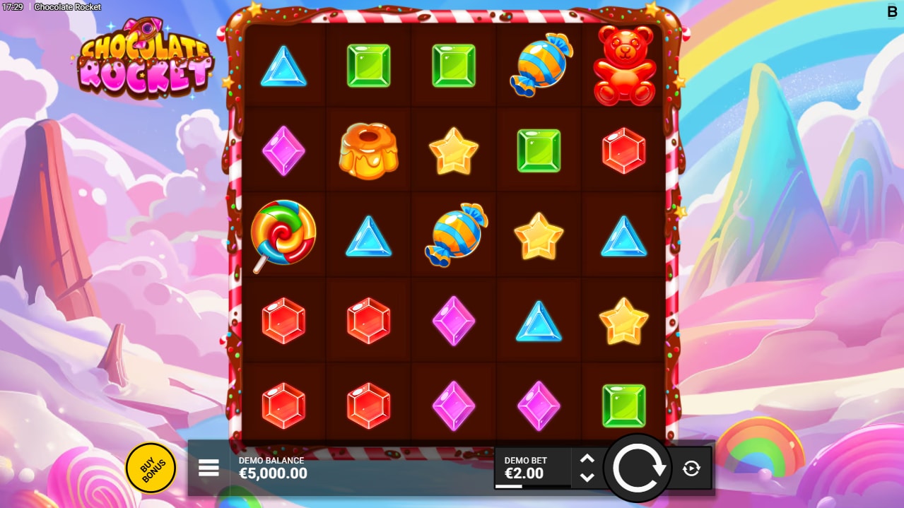 Chocolate Rocket slot game artwork