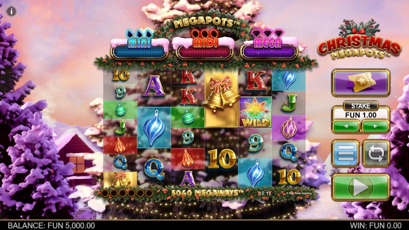 Christmas Megapots slot game artwork