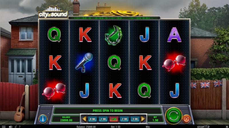 City Of Sound slot game artwork