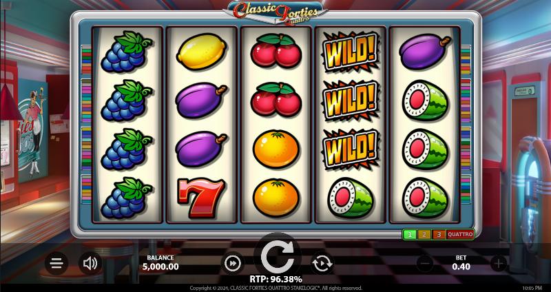 Classic Forties Quattro slot game artwork