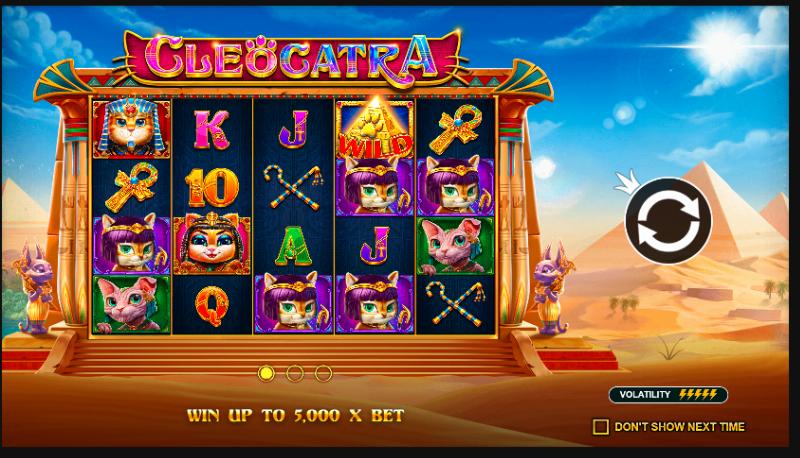 Cleocatra slot game artwork