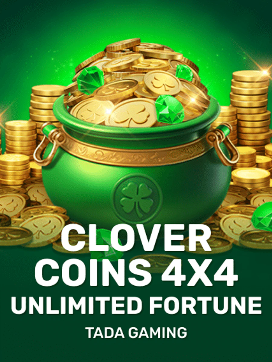 Clover Coins 4x4 Unlimited Fortune slot game artwork