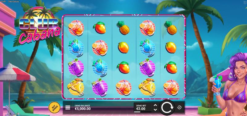 Club Cabana slot game artwork