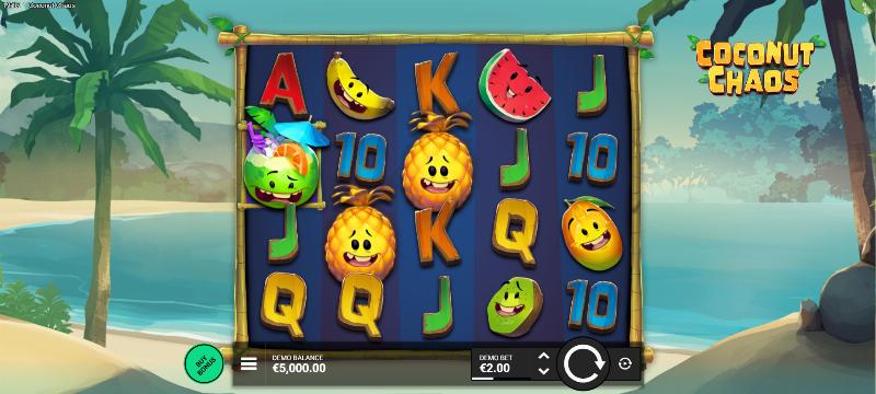 Coconut Chaos slot game artwork