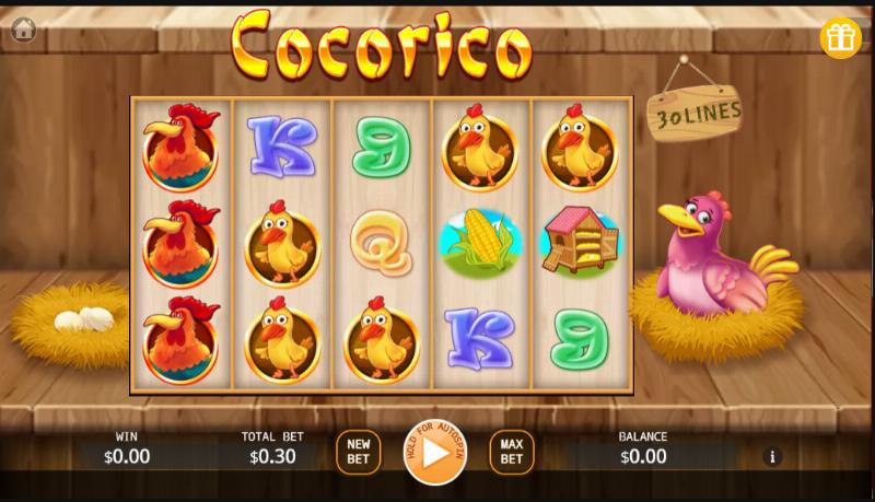 Cocorico slot game artwork
