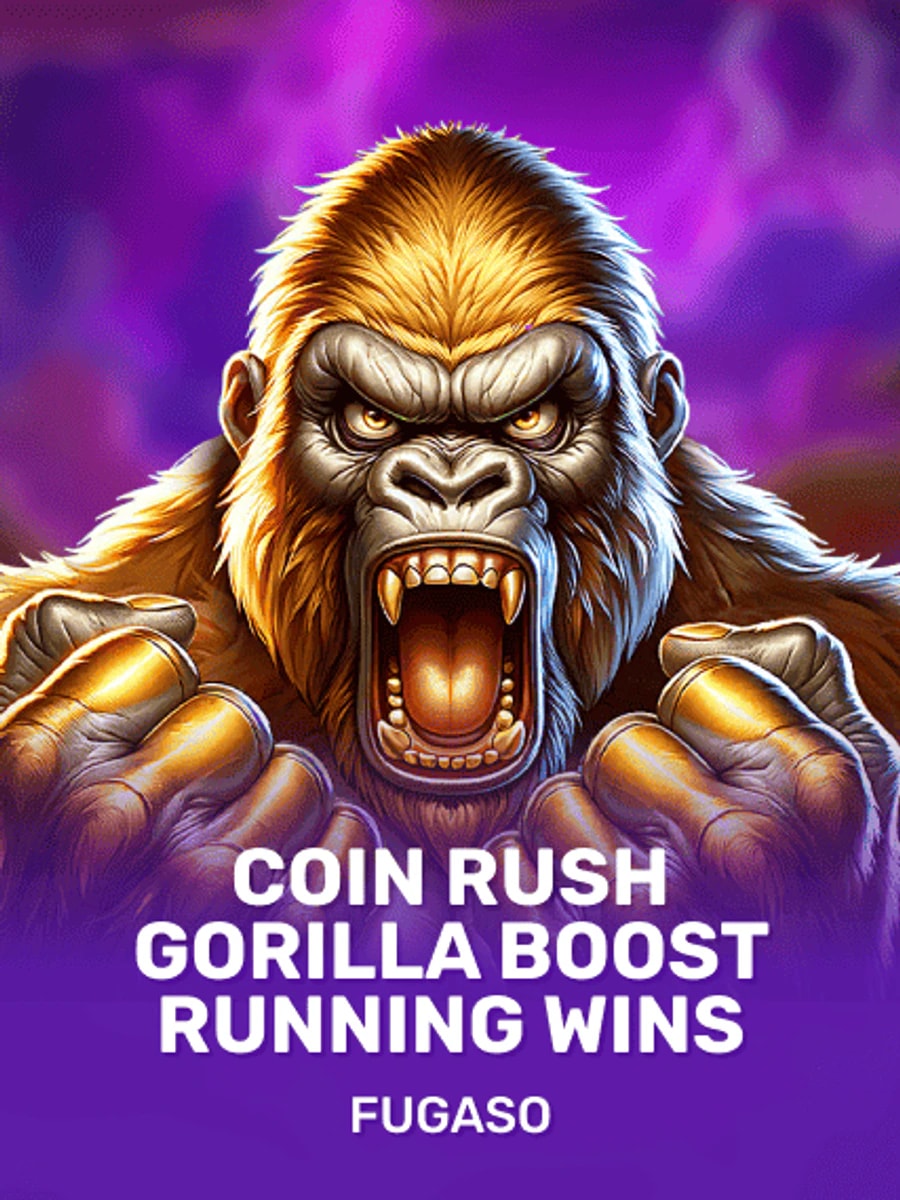 Coin Rush: Gorilla Boost: Running Wins slot game artwork
