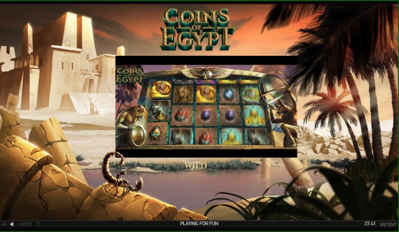Coins Of Egypt slot game artwork