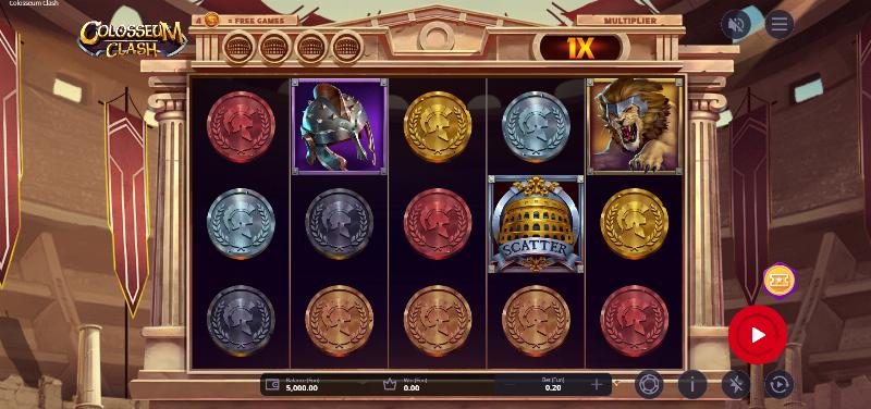Colosseum Clash slot game artwork