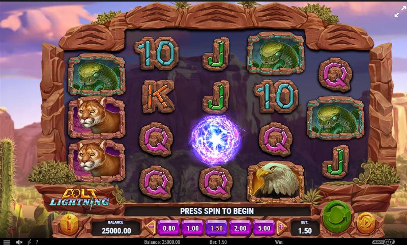 Colt Lightning slot game artwork