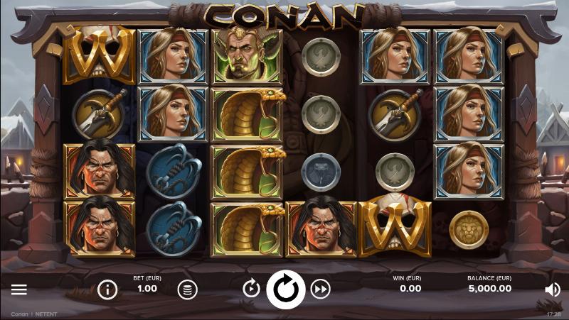 Conan slot game artwork