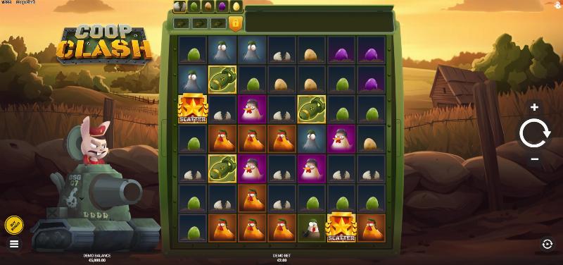 Coop Clash slot game artwork